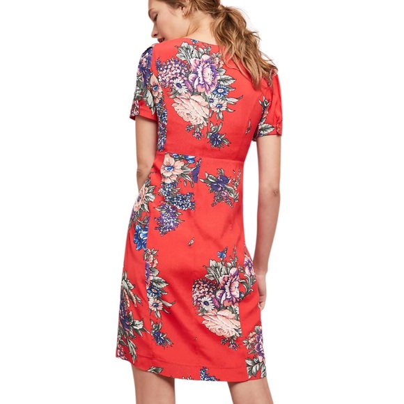 Anthropologie Maeve Caldwell Floral Print Button down Dress - Picture 3 of 15